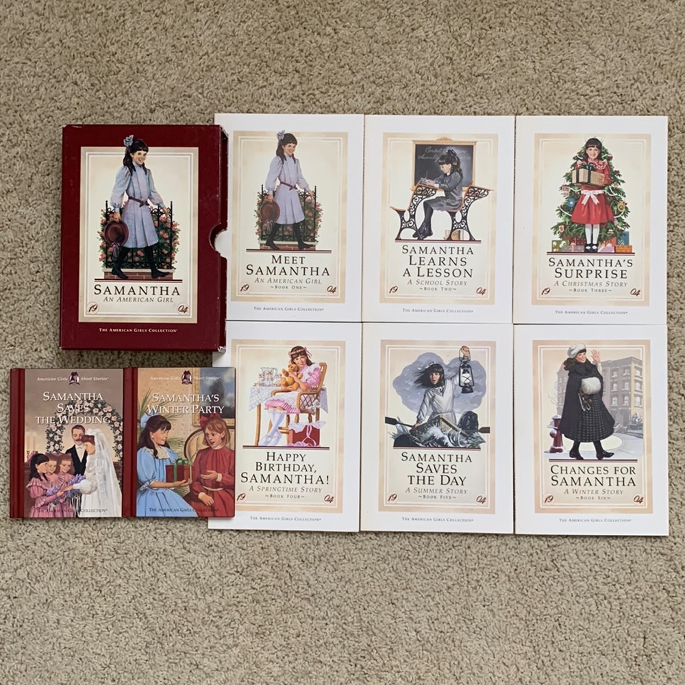 American Girl Authentic Samantha’s Original Book Set with Bonus Two Mini Books
